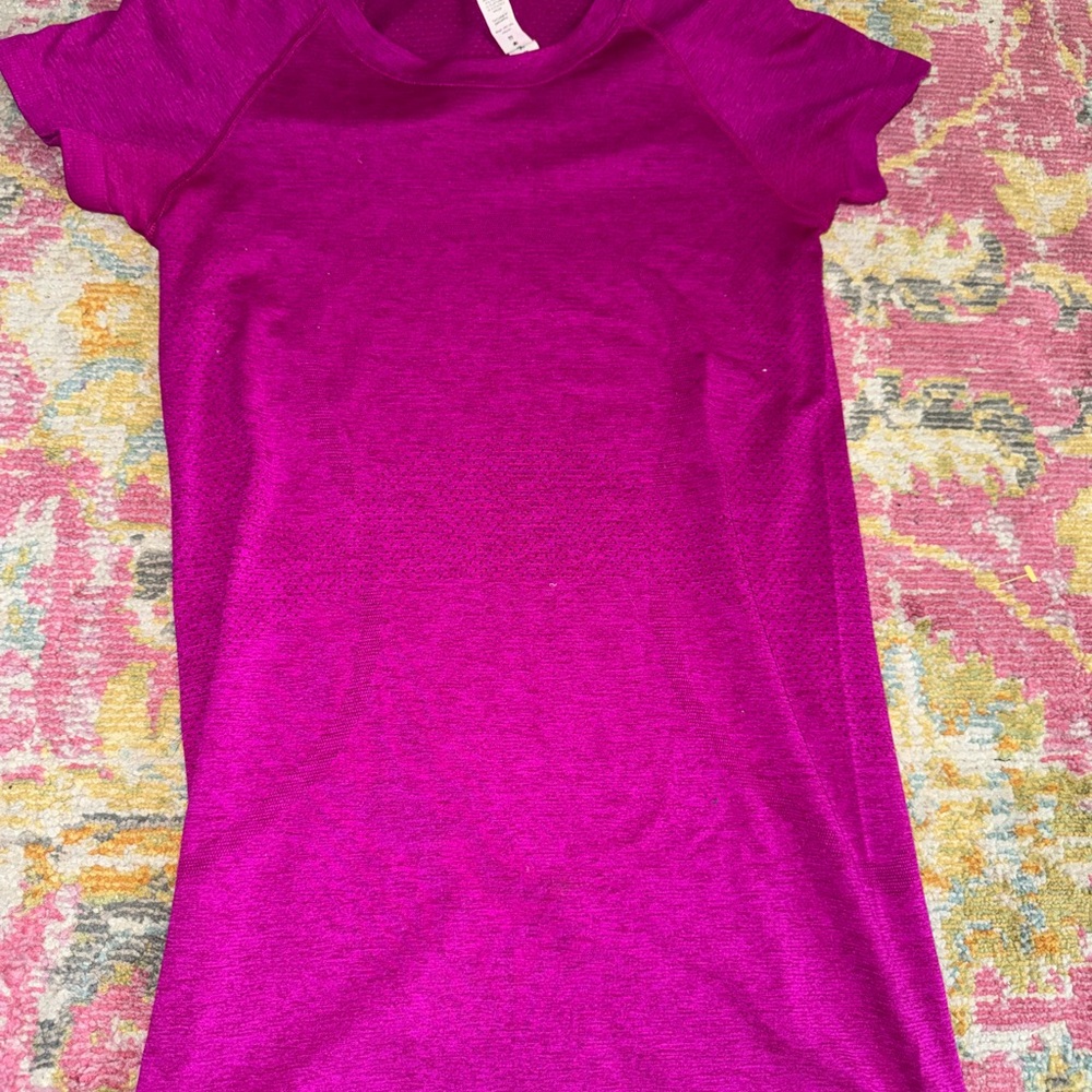 Lululemon Athletica Magenta Swiftly Tech T